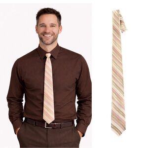 Calvin Klein Striped Tie with Pastel Hues
🔥% bundle of 3, 5, 10, 15 or 20 ties